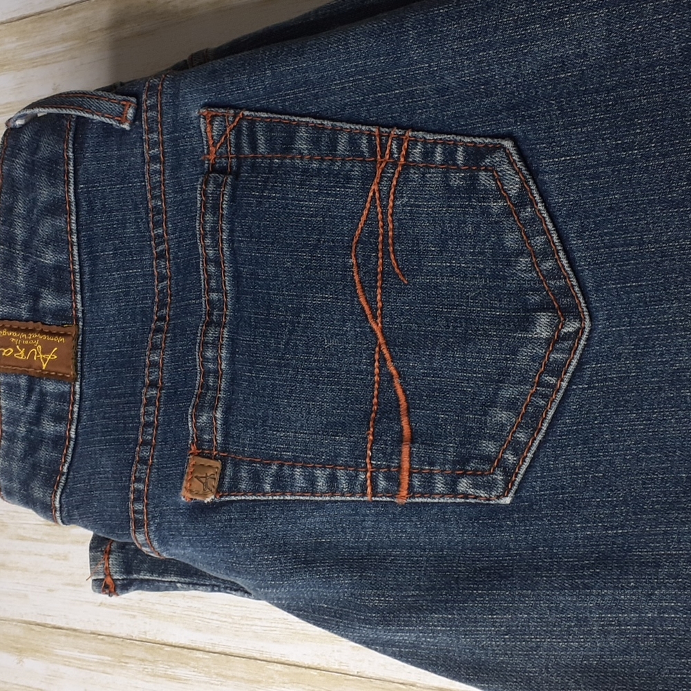 Aura Women's Western Bootcut Blue Jeans Size 8 Short WUT74TD - Picture 12 of 16